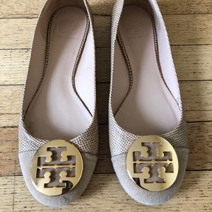 Tory Burch Reva Flats Size 9.5 Hardly Used!